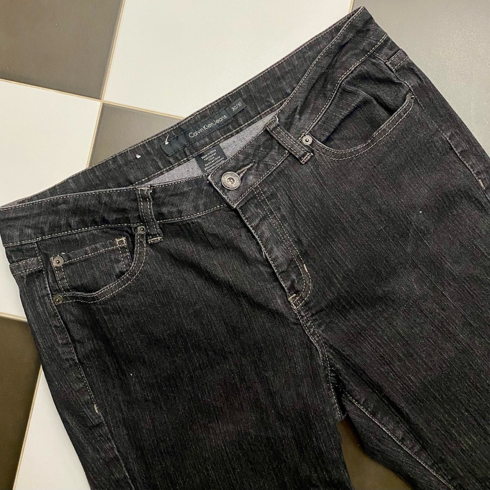 Calvin Klein Charcoal Black Bootcut Denim Jeans Size 10 🖤